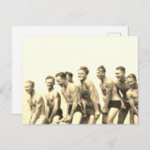 男の子をロープに ポストカード (正面/裏面)