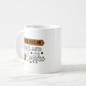 男の子を愛とコーヒーで育てる コーヒーマグカップ (正面左)