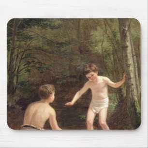 男の子を浸すこと、1873年 マウスパッド