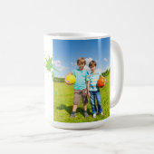 男の子を育てても何も怖くないパーソナライズされた コーヒーマグカップ (正面右)