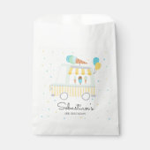 男の子アイスクリームトラック誕生日パーティーの装飾 フェイバーバッグ (正面)