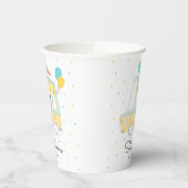 男の子アイスクリームトラック誕生日パーティーの装飾 紙コップ (左)