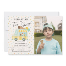 男の子アイスクリームトラック2nd誕生日パーティー写真