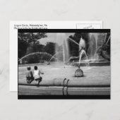 男の子アットローガンサークル ポストカード (正面/裏面)