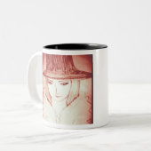 男の子アニメみたいなヤイガールマンガ ツートーンマグカップ (正面左)
