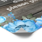 男の子エレファントおむつラッフルベビシャワーゲームサイン ポスター (角)