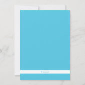 男の子オエレガントーボーイブルーベビーシャワー招待状 招待状 (裏面)