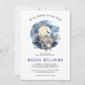 男の子オオカミ | ハロウィーンの赤ちゃんシャワー 招待状 (正面)