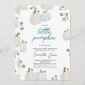 男の子カボチャの赤ちゃんシャワー 招待状 (正面/裏面)