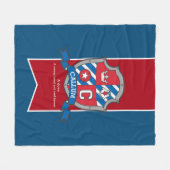 男の子カルムまたは文字Cの名前はグレーの毛布を意味する フリースブランケット (正面(横))