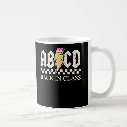 男の子ガールズロック新学期Back in Class コーヒーマグカップ (右)