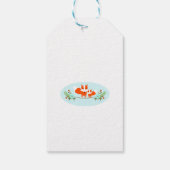 男の子キツネベビーシャワーギフトラベル ギフトタグ (裏面)