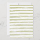 男の子サファリかわいい動物の赤ちゃんシャワー 招待状 (裏面)