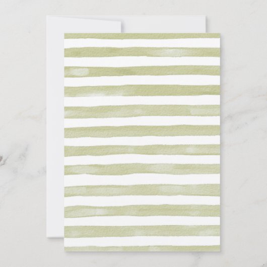 男の子サファリかわいい動物の赤ちゃんシャワー 招待状 (裏面)