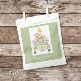 男の子サファリの赤ちゃんシャワーありがとう フェイバーバッグ