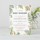 男の子サファリの赤ちゃんシャワー 招待状 (スタンド正面)