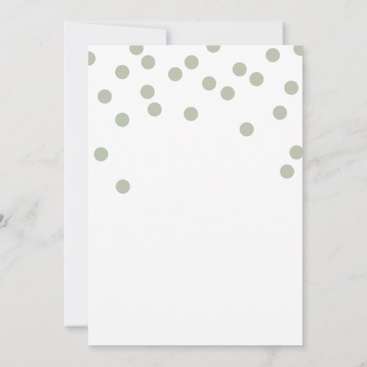 男の子サファリジャングルの動物のベビーシャワー 招待状 (裏面)