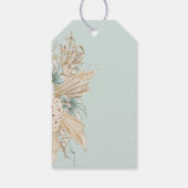 男の子サファリテーマライオンベビーシャワー ギフトタグ (裏面)