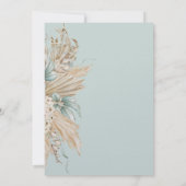 男の子サファリテーマライオンベビーシャワー 招待状 (裏面)