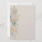 男の子サファリテーマライオンベビーシャワー 招待状 (裏面)