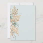 男の子サファリテーマライオンベビーシャワー 招待状 (裏面)