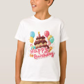 男の子シャツ誕生日tシャツ女の子のシャツデザイン tシャツ (正面)
