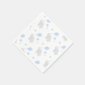 男の子シャワーエレファントバルーン紙ナプキン スタンダードカクテルナプキン (角)