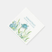 男の子シャワーナプキンスシーカメ スタンダードカクテルナプキン (角)