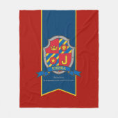 男の子ジョシュアまたは文字Jの名前は毛布を意味する フリースブランケット (正面)