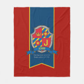 男の子ジョンまたは手紙Jの名前は毛布を意味する フリースブランケット (正面)