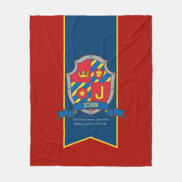 男の子ジョンまたは手紙Jの名前は毛布を意味する フリースブランケット