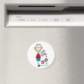 男の子スティックフィギュア散花磁石 マグネット (インサイチュ (食洗機))