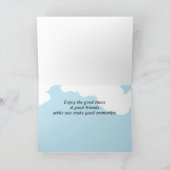 男の子スティックフィギュア考えサマーキャンプ カード (内部)