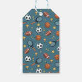 男の子スポーツありがとう赤ちゃんシャワーお願い ギフトタグ (裏面)