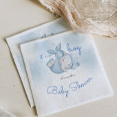 男の子ゾウの男の赤ちゃん スタンダードカクテルナプキン