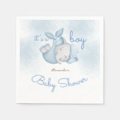 男の子ゾウの男の赤ちゃん スタンダードカクテルナプキン (正面)