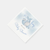 男の子ゾウの男の赤ちゃん スタンダードカクテルナプキン (角)