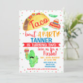 男の子タコの誕生日パーティーの招待 招待状 (スタンド正面)