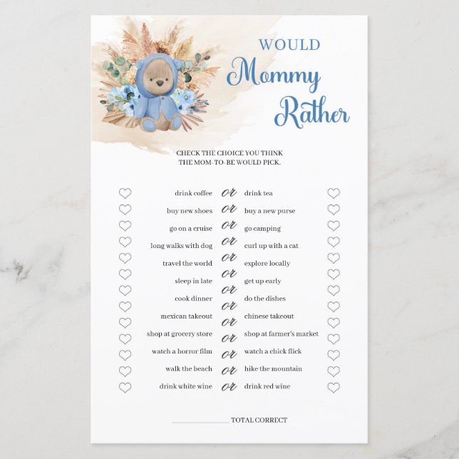 男の子テディベアのススキはママにむしろ (正面)