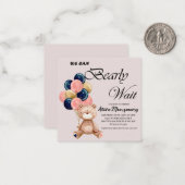 男の子テディベア我々は心から待つことができる ノートカード (正面/裏面インサイチュ)