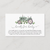 男の子トラクターの赤ちゃんシャワーベビー 名刺 (正面)