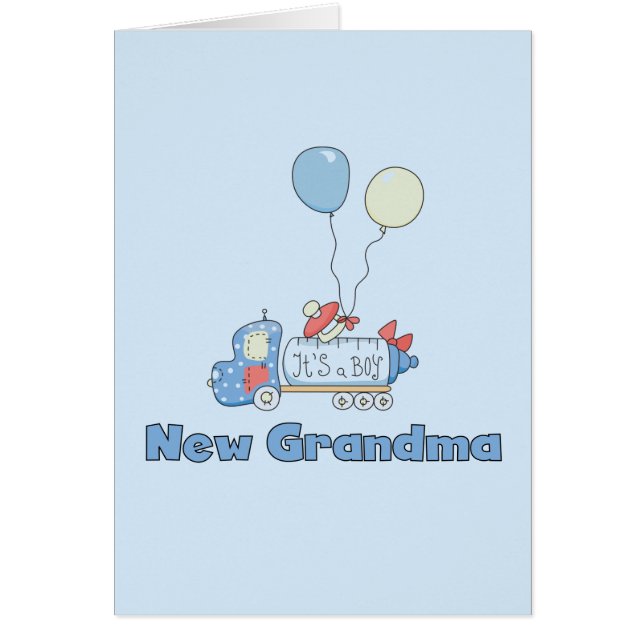 男の子トラックTシャツとギフトのおばあちゃん (正面)