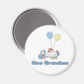 男の子トラックTシャツとギフトのおばあちゃん マグネット (正面/裏面)