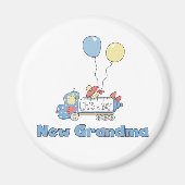 男の子トラックTシャツとギフトのおばあちゃん マグネット (正面)