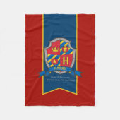 男の子ハリーまたはHの名前と意味の毛布 フリースブランケット (正面)