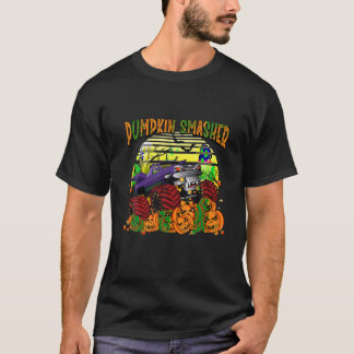 男の子ハロウィーンモンスタートラックパンプキンスマーシャキッズ Tシャツ