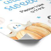 男の子ハロウィーンリトルブーベビーは甘い ポスター (角)