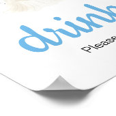 男の子ハロウィーン小さなブベビーシャワー飲み物 ポスター (角)