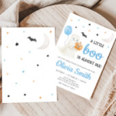 男の子ハロウィーン小さなブーはほとんどデューベイビーシャワー 招待状