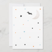 男の子ハロウィーン小さなブーはほとんどデューベイビーシャワー 招待状 (裏面)